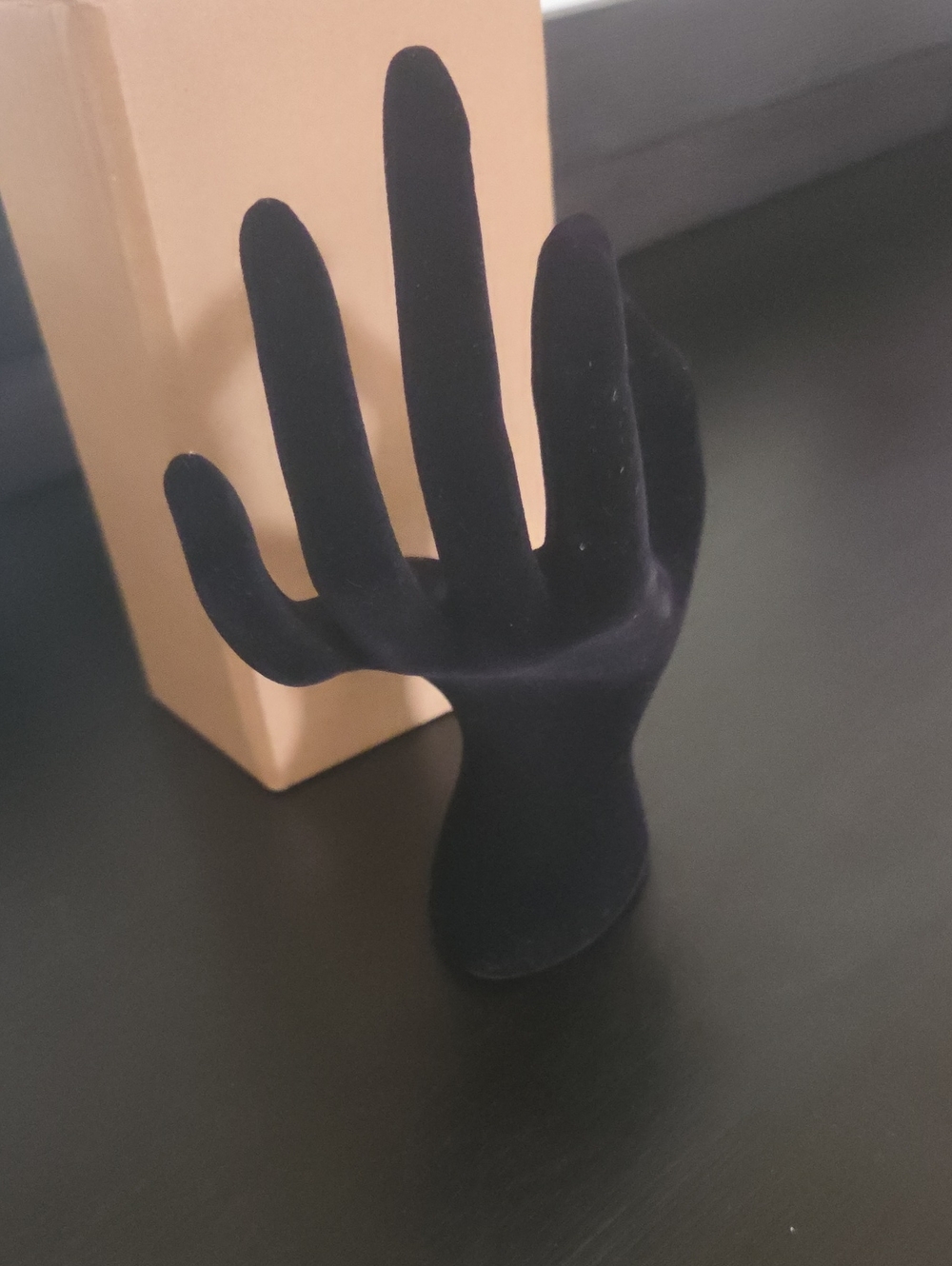 Black Hand-Shaped Jewelry Display